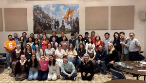 College students reflect life, faith with bishop during retreat